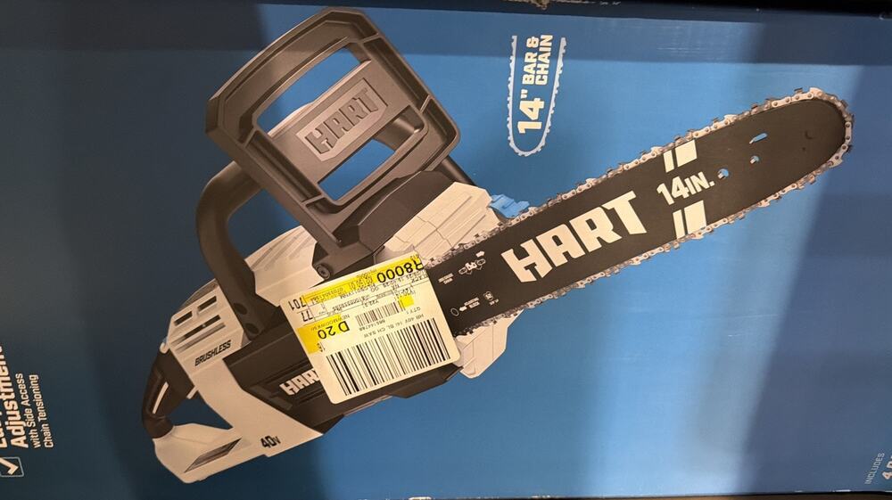 HART Chainsaw Battery Powered 40V 40 Volt 14 inch Brushless Chainsaw Brand New